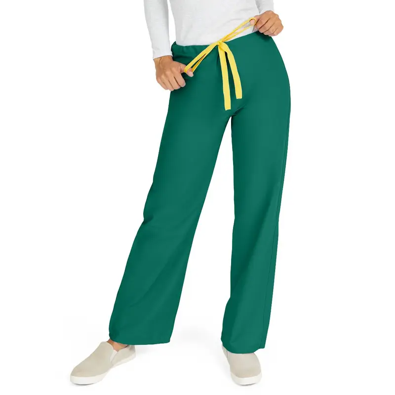 AngelStat Unisex Reversible Scrub Pants with Drawstring Waist, Hunter, Size 2XL, Angelica Color Code, 1 EA (600NHGXXL-CA) Each