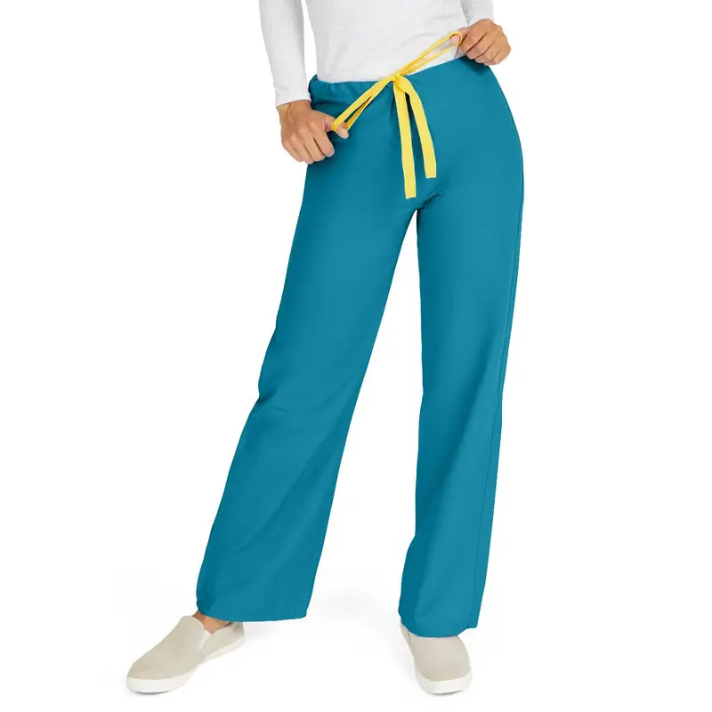 AngelStat Unisex Reversible Scrub Pants with Drawstring Waist, Peacock, Size XL, Color Code, 1 EA (600NBTXL-CM) Each