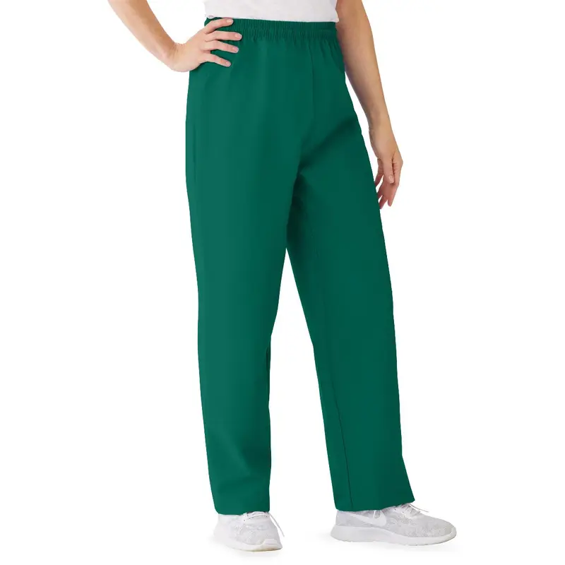 AngelStat Women's Elastic Waist Scrub Pants with Drawstring, Size XL, Hunter, 1 EA (854NHGXL) Each