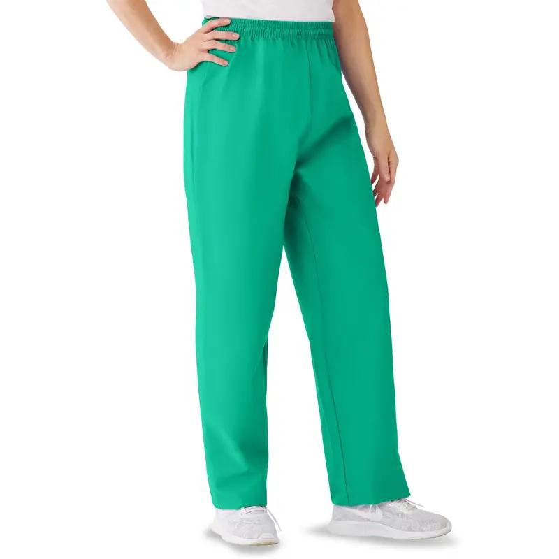 AngelStat Women's Elastic Waist Scrub Pants with Drawstring, Size XL, Jade, 1 EA (854NTJXL) Each