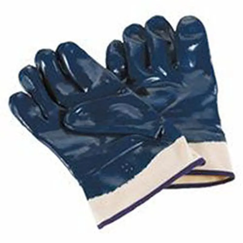 Ansell Hycron Nitrile Coated Gloves, Extra Rough Finish, Size 10, Blue (012-27-805-10) 12 Pairs
