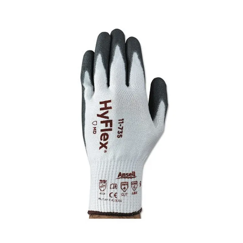 Ansell Lightweight Intercept Cut-Resistant Gloves, Size 9, White/Gray (012-11-735-9) 1 Dozen
