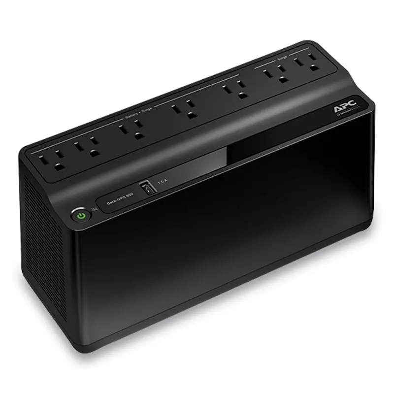 APC BN650M1 Back-UPS 650 VA Battery Backup System, 7 Outlets, 650 VA, 490 J (SEUBVN650M1) Each