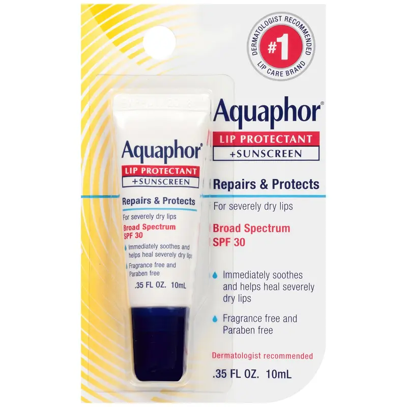 Aquaphor Lip Protectant   Sunscreen Lip Balm .35 oz. Tube (1231865_CT) 6/CT
