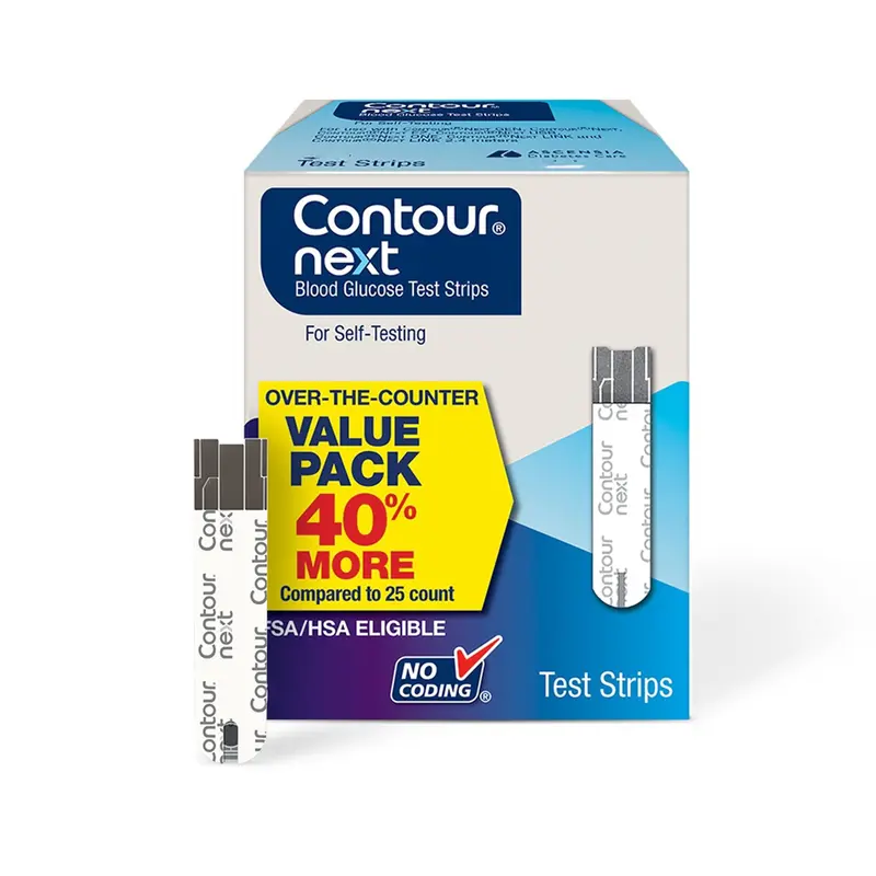 Ascensia Contour Blood Glucose Test Strips 50 Strips per Pack (822917_BX) 50/BX