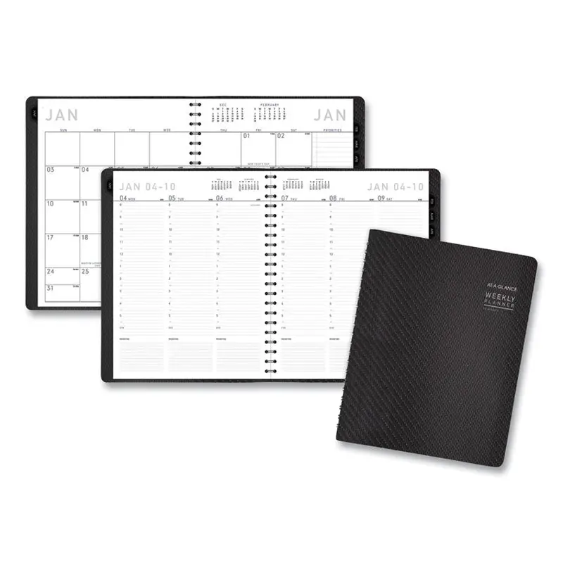 AT-A-GLANCE Contemporary Weekly/Monthly Planner, Vertical-Column Format, 11 x 8.25, Graphite Cover, 12-Month (Jan to Dec): 2026 (AAG70950X45) Each