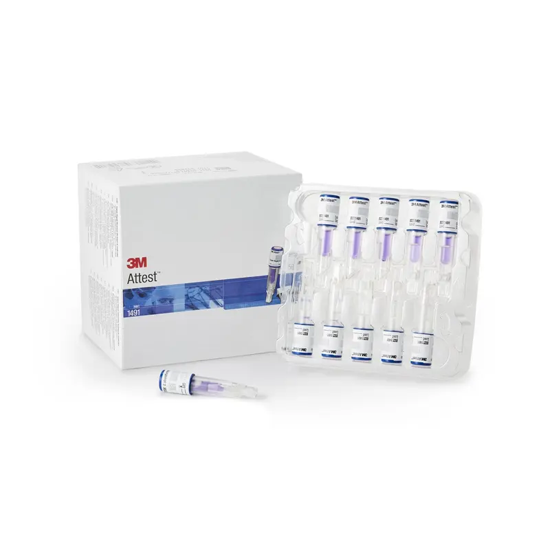 Attest Rapid Readout Sterilization Biological Indicator Vial Steam 2-1/2 Inch Length (1009962_CS) 200/CS