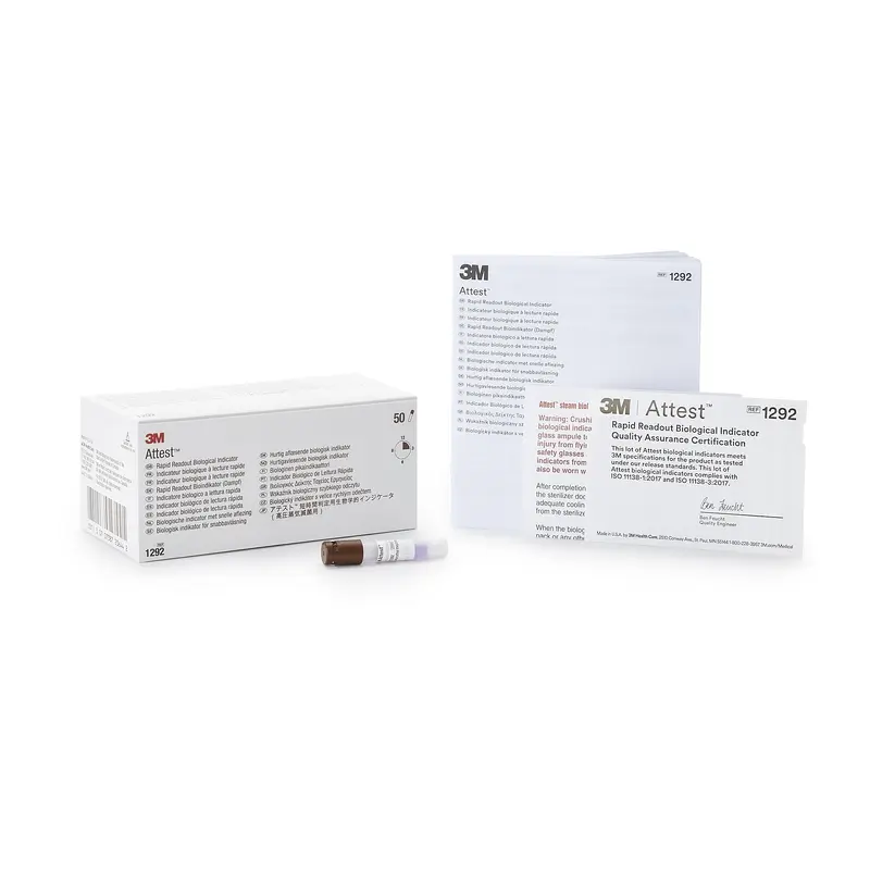 Attest Rapid Readout Sterilization Biological Indicator Vial Steam (283333_CS) 200/CS