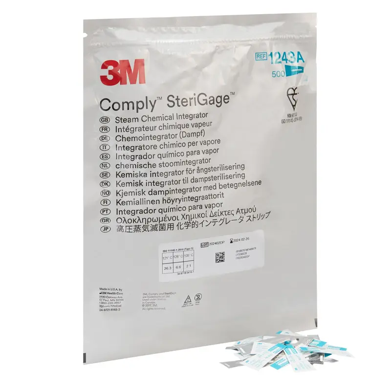 Attest Sterilization Chemical Integrator Strip Steam 2 Inch Length (134499_CS) 2/CS