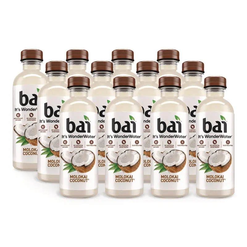 Bai Antioxidant Infused Beverage, Cocofusions Molokai Coconut, 18 oz Bottle, 12/Carton (DPP2712519) Case of 12