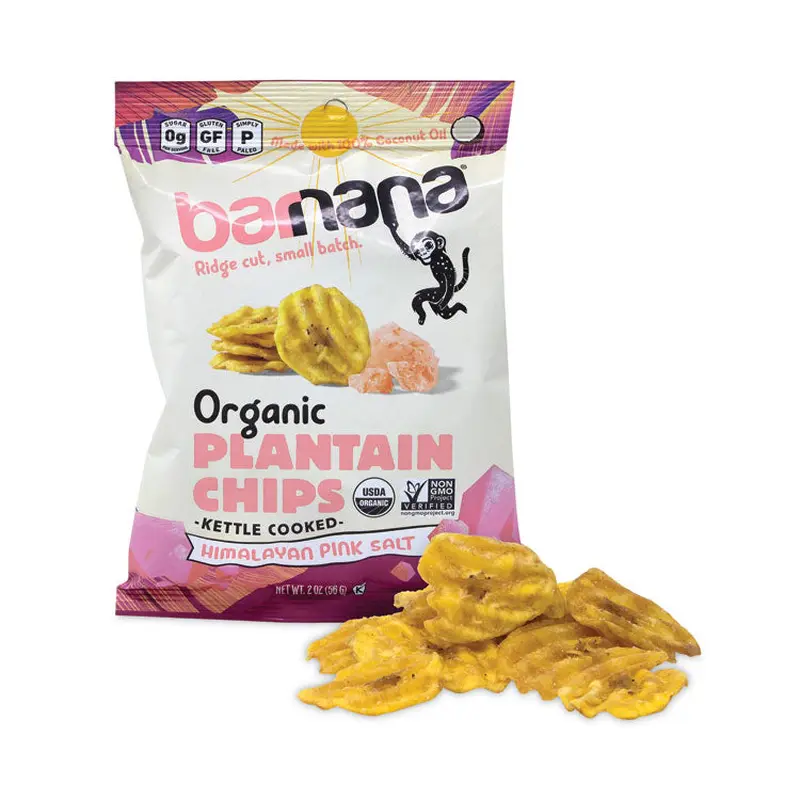 Barnana Himalayan Pink Sea Salt Plantain Chips, 2 oz Bags, 12/Pack, Ships in 1-3 Business Days (GRR60730318) Each