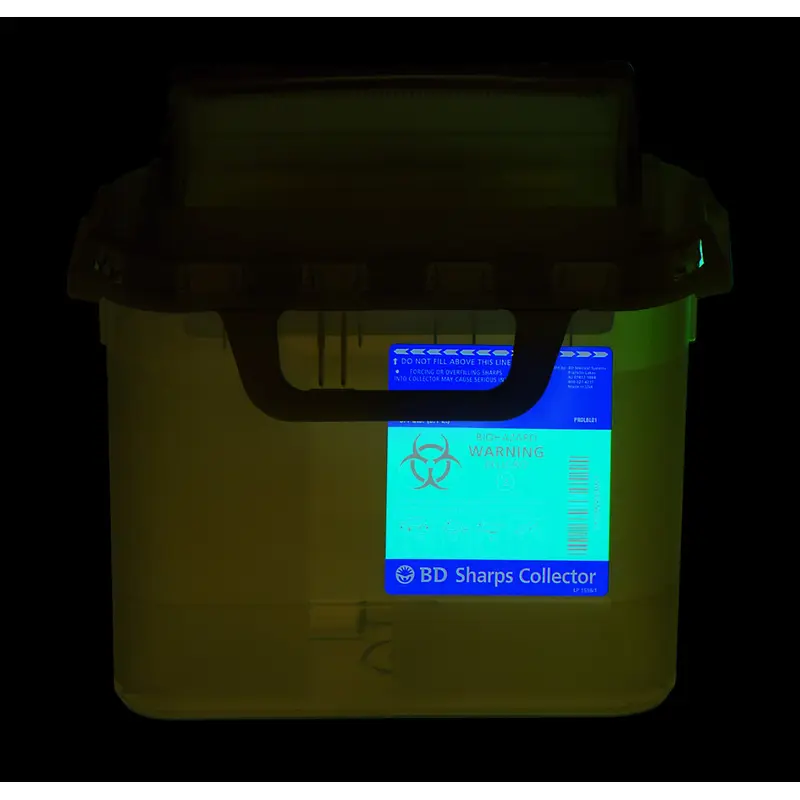 BD Gardian Sharps Container Pearl Base 11-7/10 H X 16-3/5 W X 4-1/2 D Inch Horizontal Entry 1.35 Gallon (206130_EA) 1/EA