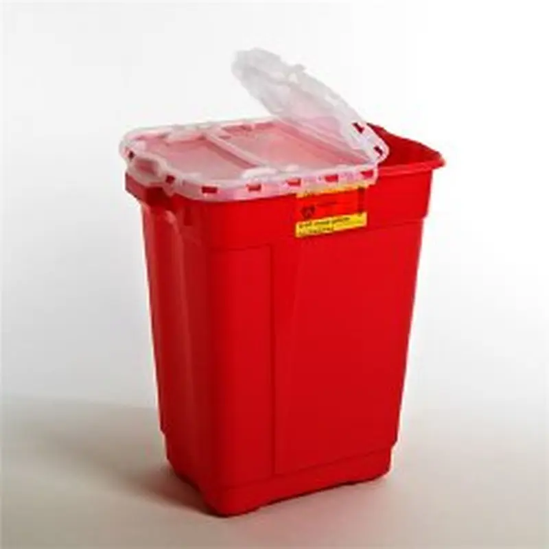 BD Sharps Container Red Base 23-1/2 H X 20 W X 14-3/4 D Inch Vertical Entry 17 Gallon (916921_EA) 1/EA
