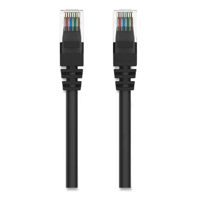 Belkin CAT6 UTP Computer Patch Cable, 10 ft, Black (BLKA3L98010BLKS) Each