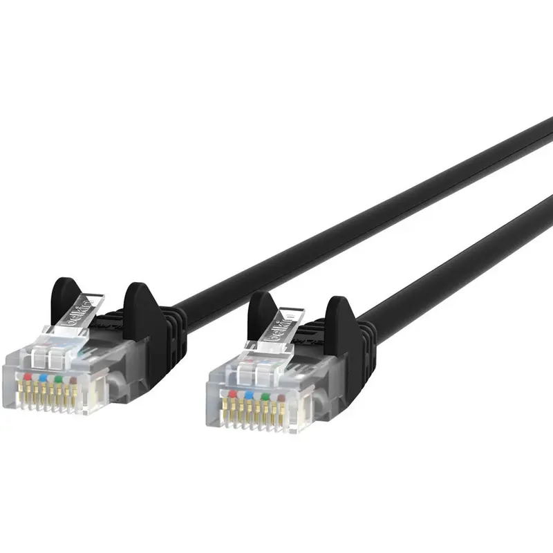 Belkin RJ45 M/M CAT6 14' Ethernet Patch Cable, 14 ft, Black (BLKA3L980B14BKS) Each