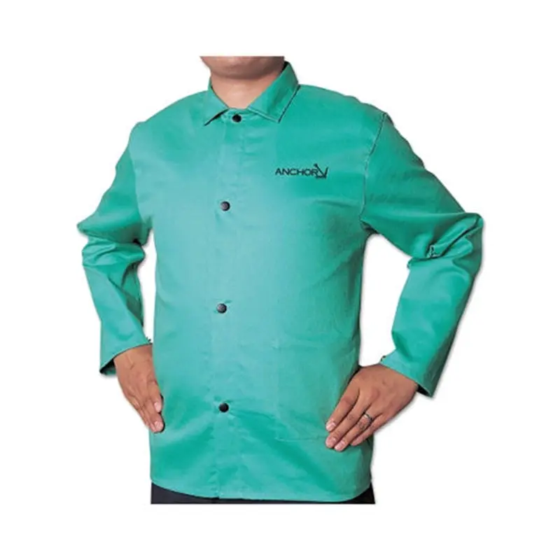 Best Welds Flame Retardant (FR) Cotton Sateen Jacket, X-Large, Visual Green (902-CA-1200-XL) Each