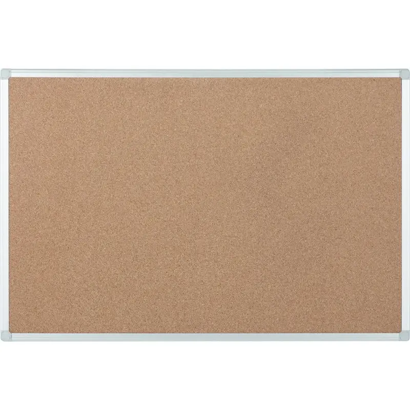 Bi-silque Bulletin Board, Cork, 18"Wx24"Lx1/2"H, Multi (BVCCA02409214) Each