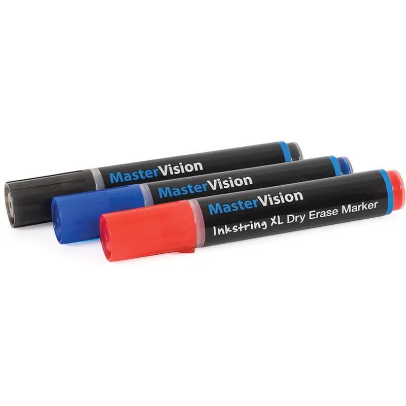 Bi-silque Markers, Inkstring, Gel, 3mm Bullet Point, 3/PK, Assorted (BVCPE4104) Pack of 3