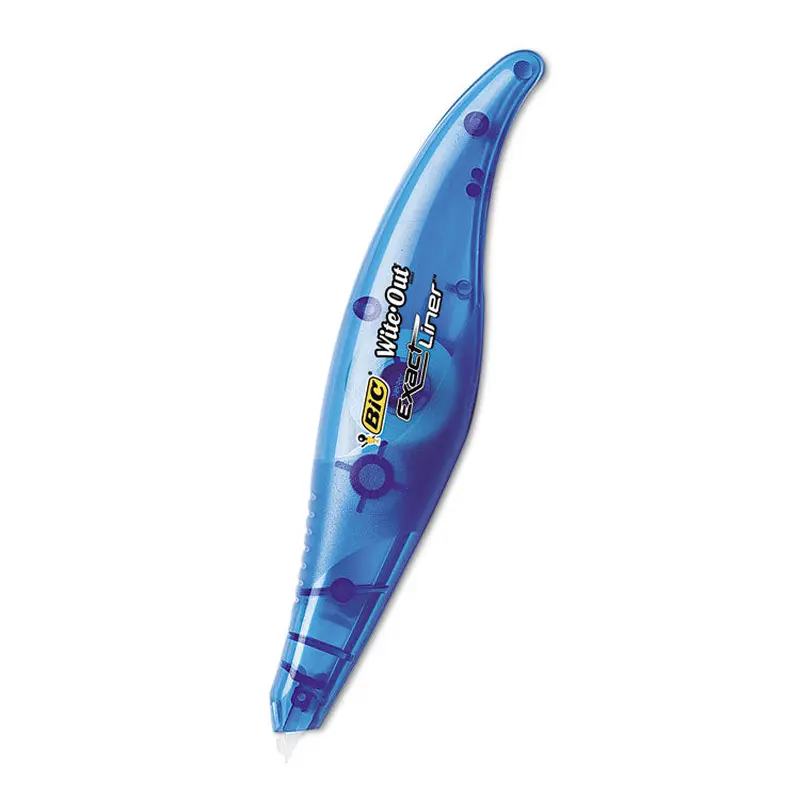 BIC Wite-Out Brand Exact Liner Correction Tape, Non-Refillable, Blue Applicator, 0.2" x 236" (BICWOELP11) Each