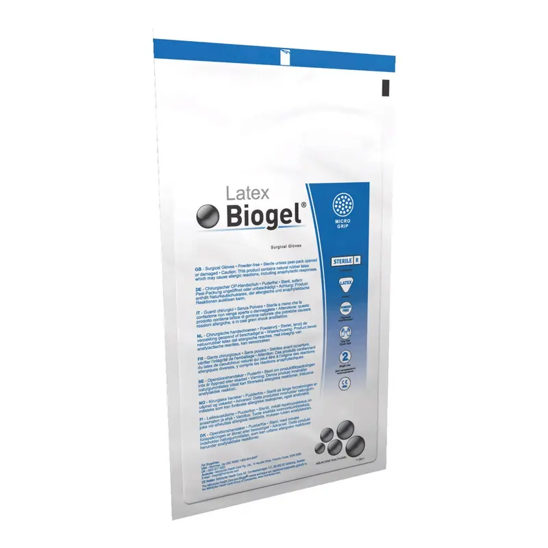 Biogel M Surgical Glove Size 7 Sterile Latex Standard Cuff Length Micro-Textured Straw Not Chemo Approved (195116_PR) 1/PR