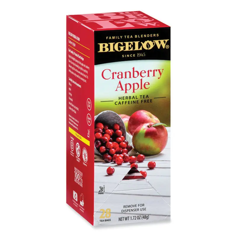 Bigelow Cranberry Apple Herbal Tea, 28/Box (BTC10400) Box of 28