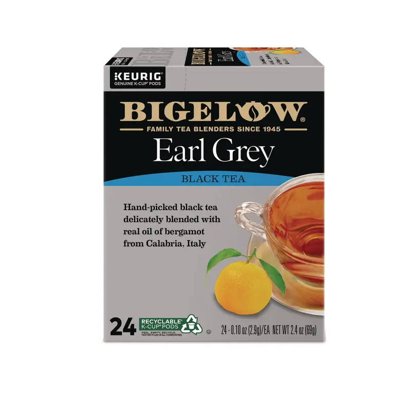 Bigelow Earl Grey Tea K-Cup Pack, 24/Box, 4 Box/Carton (GMT6082CT) Case of 96