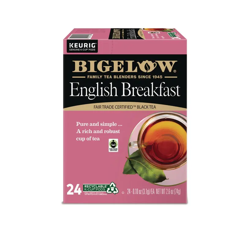Bigelow English Breakfast Tea K-Cups, 24/Box, 4 Box/Carton (GMT6080CT) Case of 96