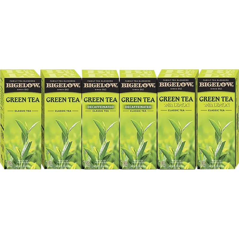 Bigelow Three Flavor Green Tea Assortment, Box, 168/Carton (BTC10578) 1 Box