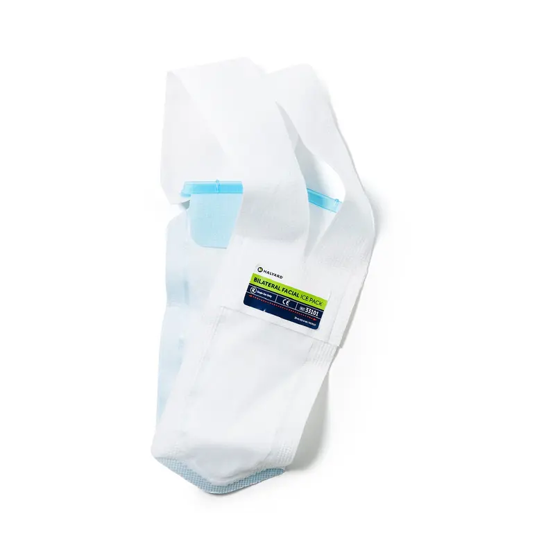 Bilateral Ice Bag Facial One Size Fits Most 5 X 12 Inch Polyester / Polyethylene / Polypropylene / Polyurethane / Spandex / Adhesive / Aluminum Reusable (233637_BX) 12/BX