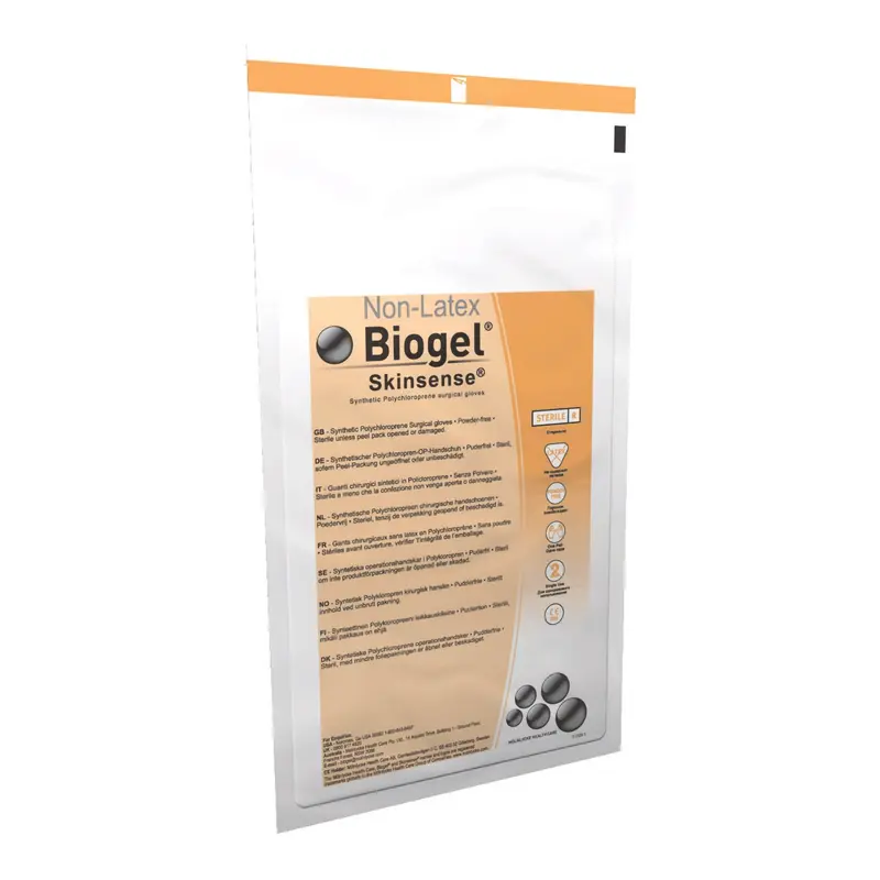 Biogel Skinsense Surgical Glove Size 8 Sterile Polyisoprene Standard Cuff Length Micro-Textured Straw Not Chemo Approved (418191_CS) 200/CS