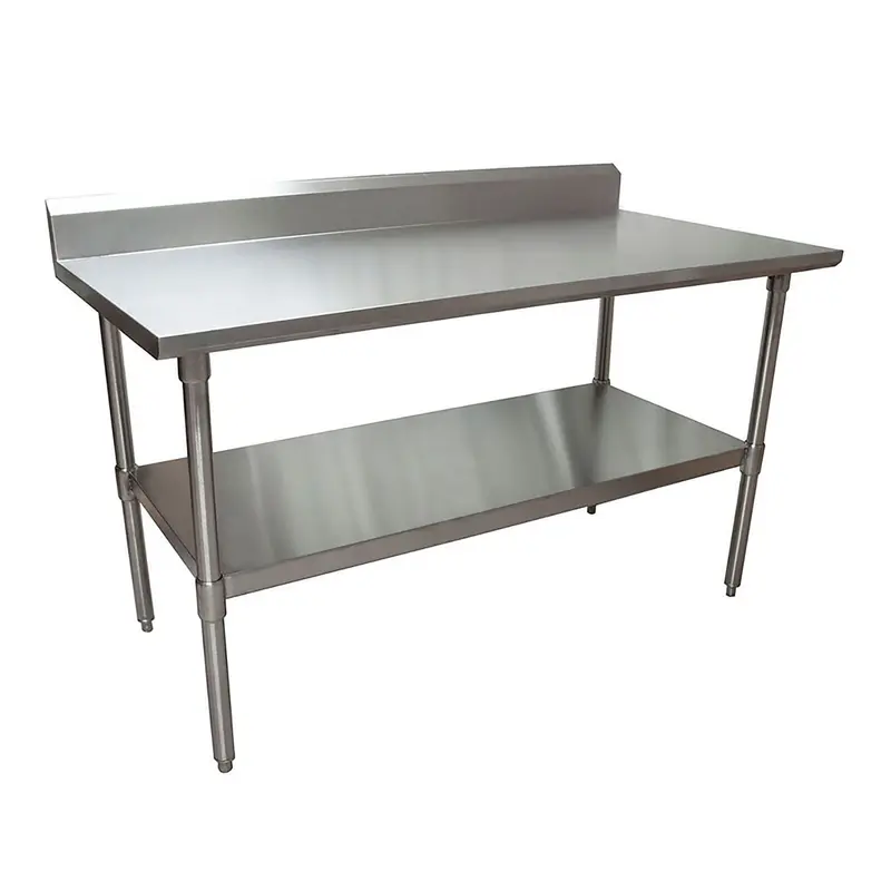 BK Resources Stainless Steel 5" Riser Top Tables, 60w x 30d x 39.75h, Silver, 2/Pallet (BKE2VTR56030) Each