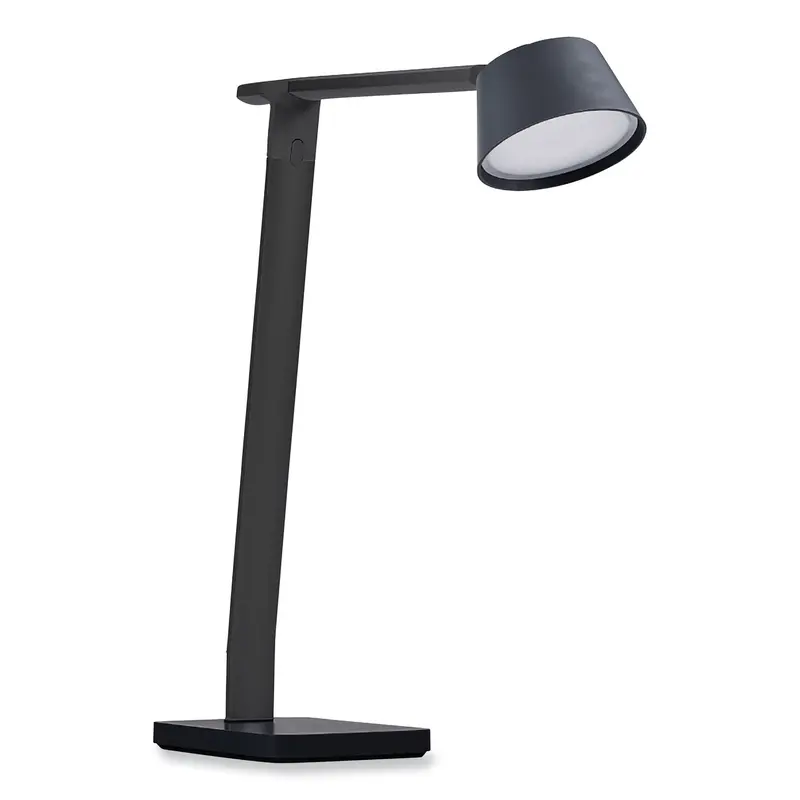 BLACK DECKER PureOptics Verve Designer Series LED Desk Lamp with Wireless Charging, 17.32" High, Black (BOSLED2200QIBK) Each