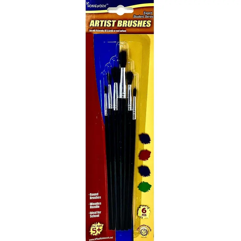 6 PC ARTIST BRUSH