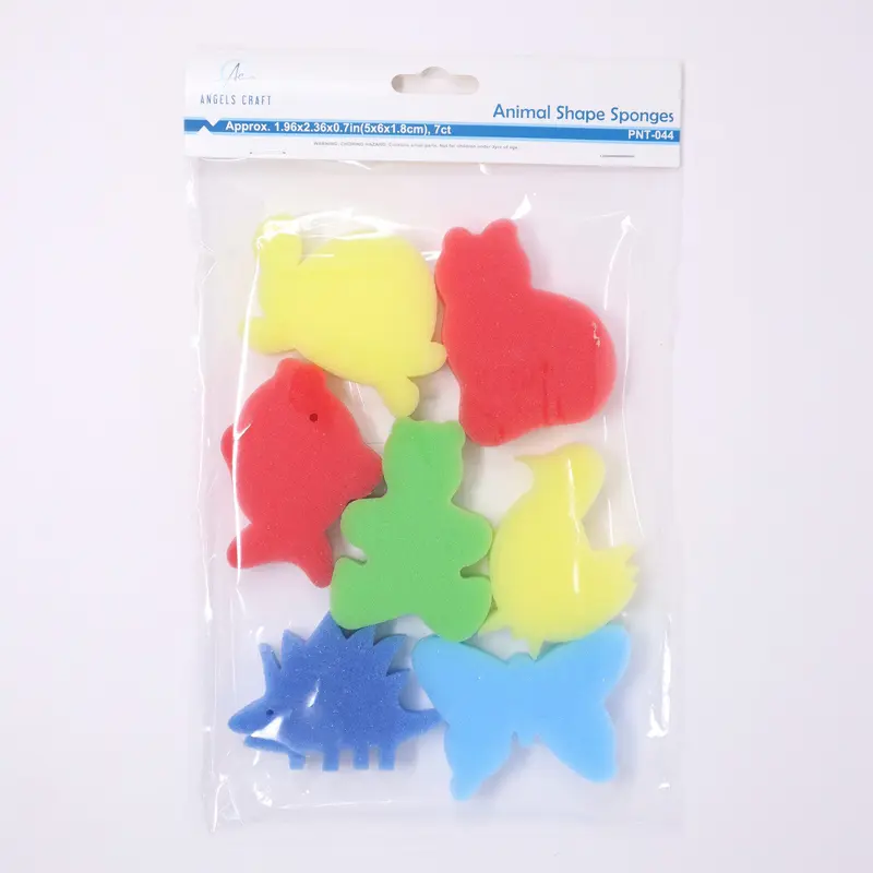 7 ct. Animal Shape Sponges Approx. 1.96x2.36x0.7in