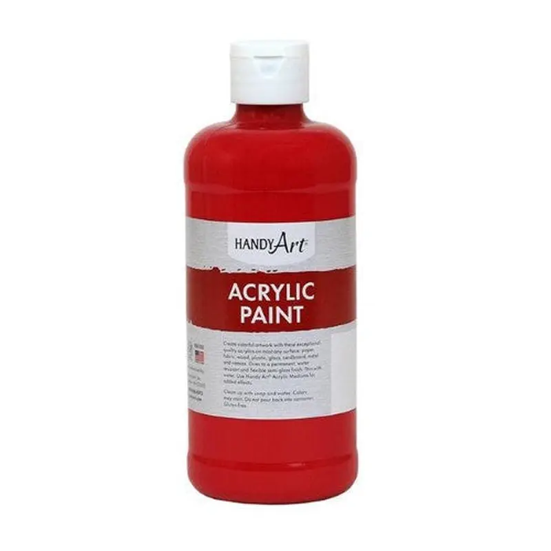 ACRYLIC PAINT 16 ONZ BRITE RED
