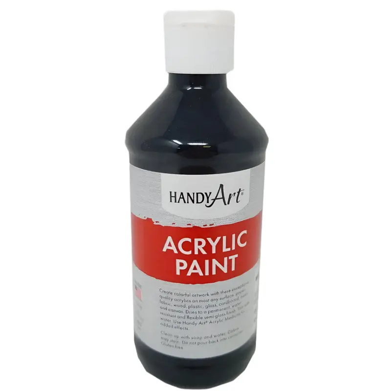 ACRYLIC PAINT MARS BLACK 8 OZ