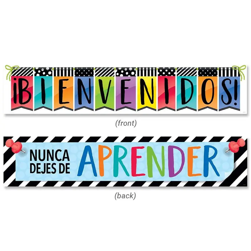 BOLD & BRIGHT BIENVENIDOS! SPANISH BANNER
