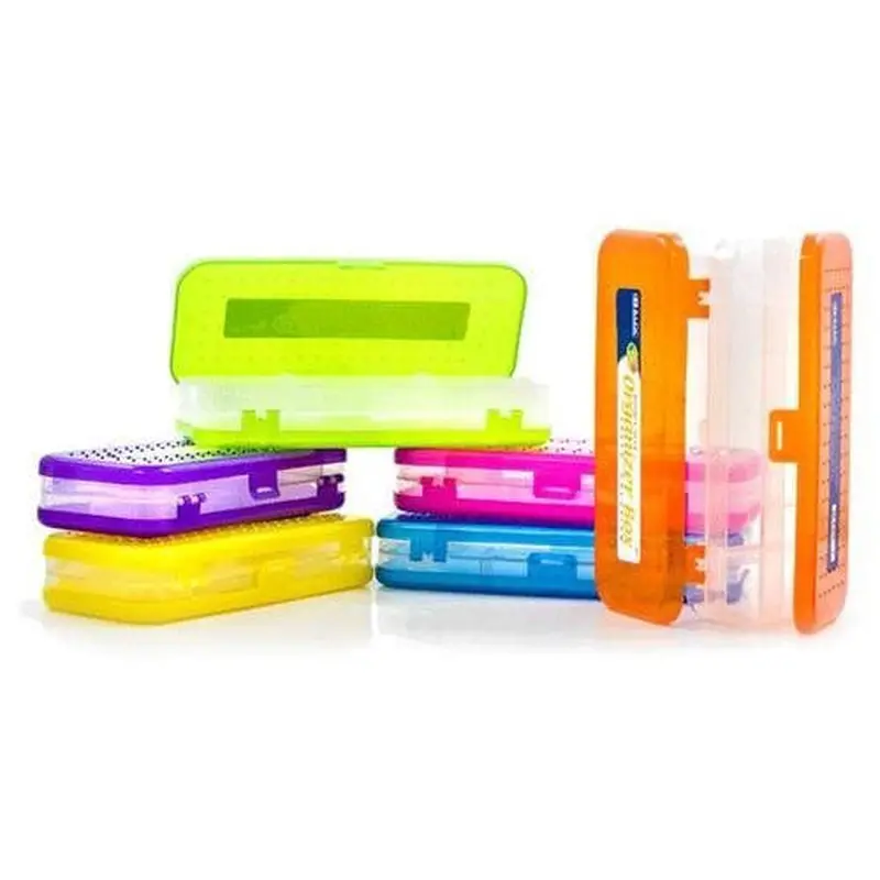 BRIGHT COLOR DOUBLE DECK ORGANIZER BOX 8"Pink