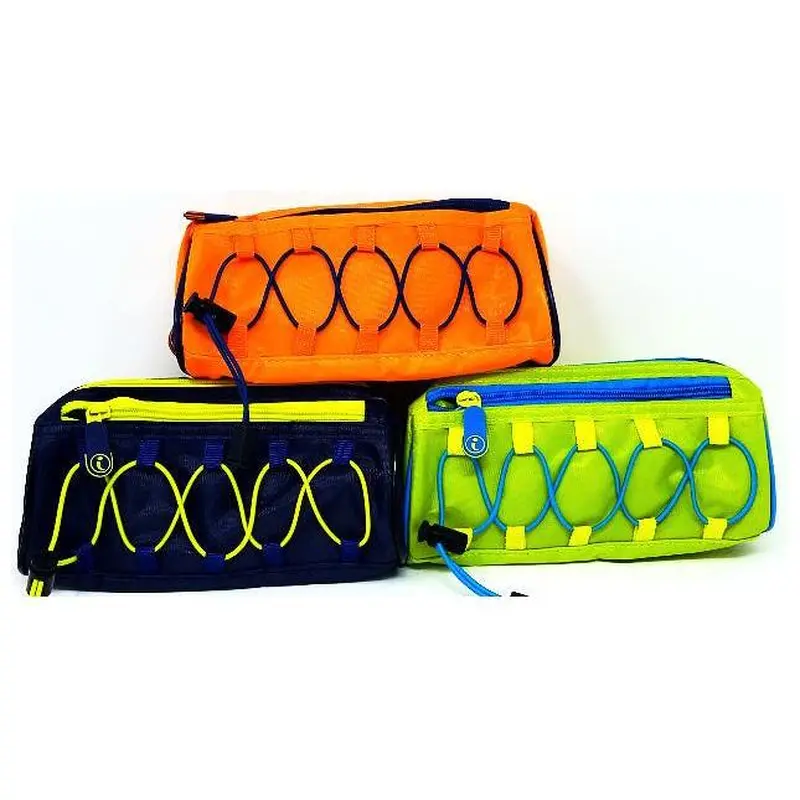 BUNGEE CORD PENCIL POUCHNavy/Green