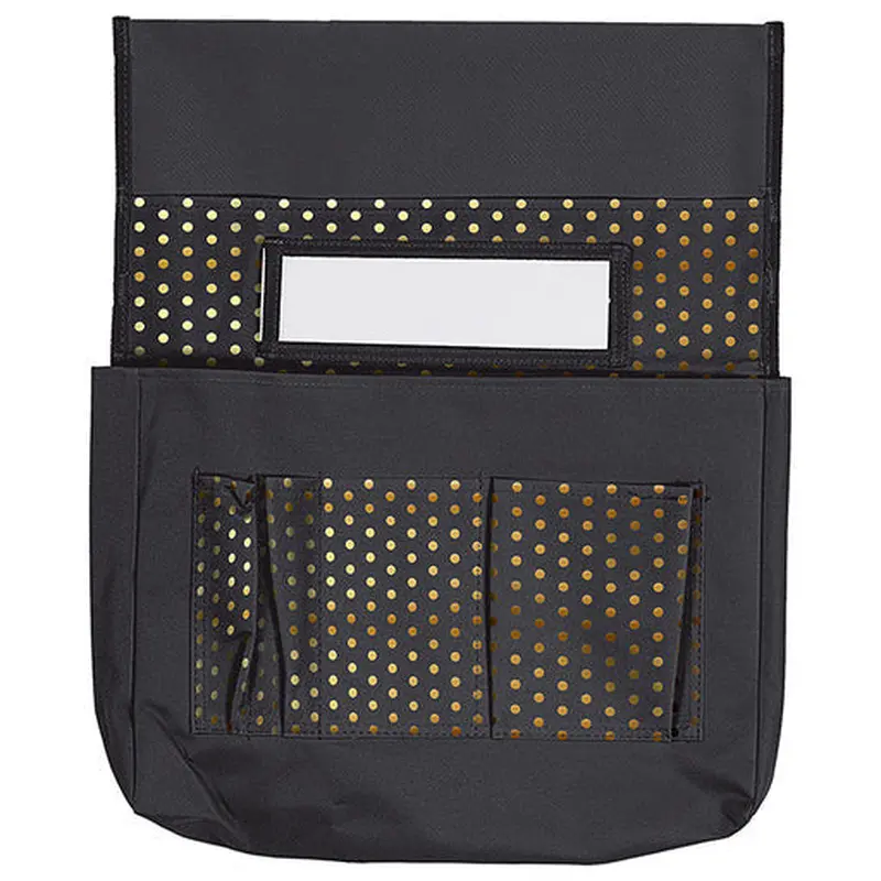 CHAIRBACK BUDDY BLACK WITH GOD POLKA DOTS