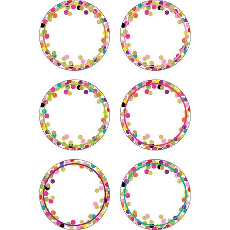 CONFETTI ACCENTS COLORS