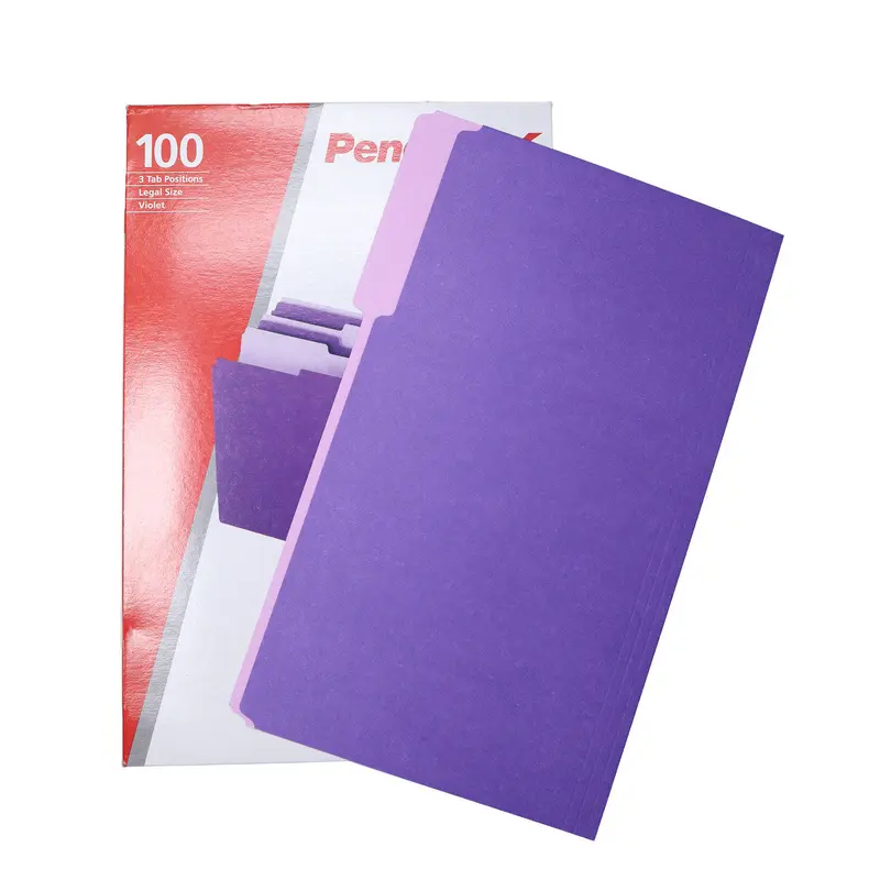 FOLDER INTERIOR LEGAL PURPLE BOX/100