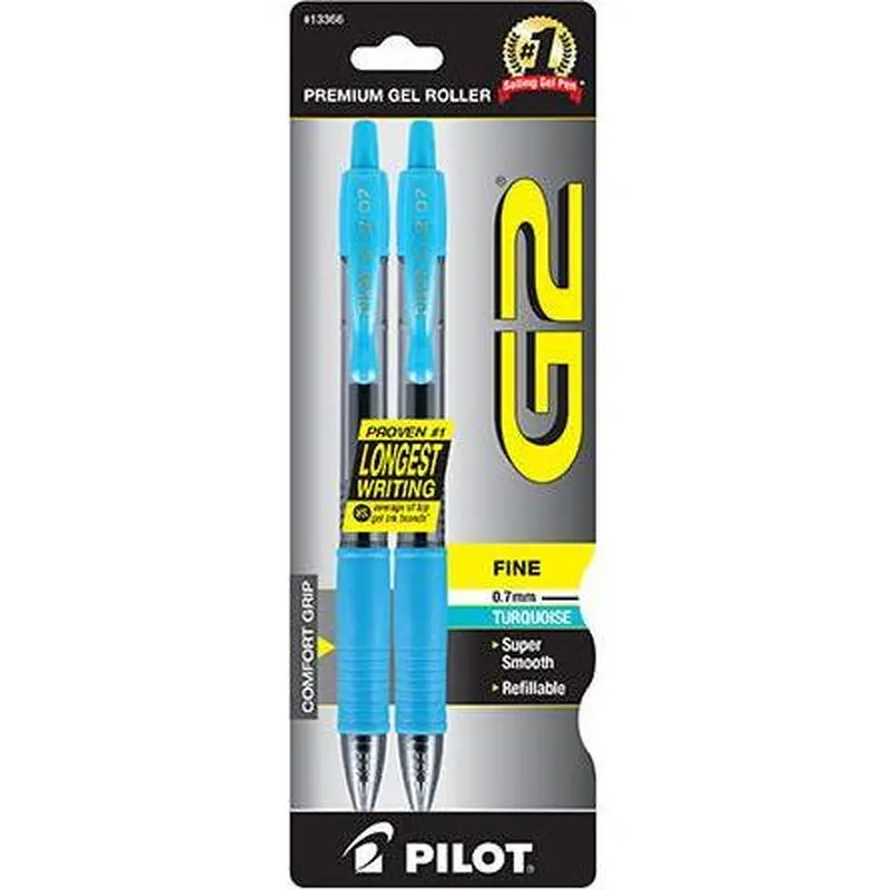 G2 GEL PEN .7 FINE TURQUOISE PQ.2