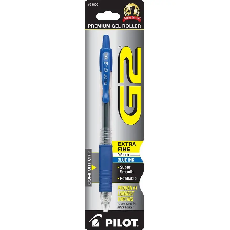 G2 GEL PEN EXTRA FINE .5 BLUE