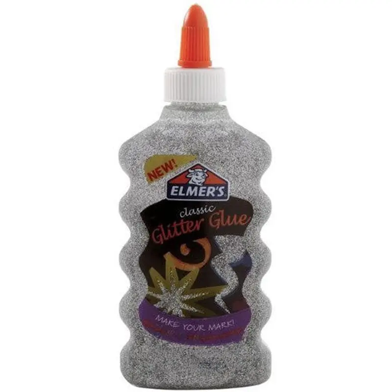 GLITTER GLUE SILVER 6OZ