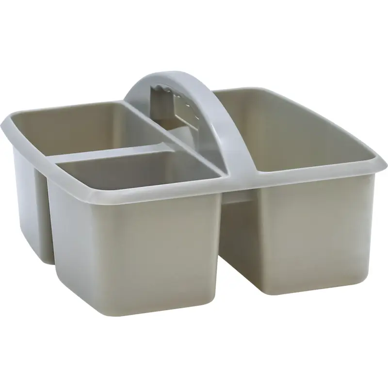 GRAY PLASTIC STORAGE CADDY