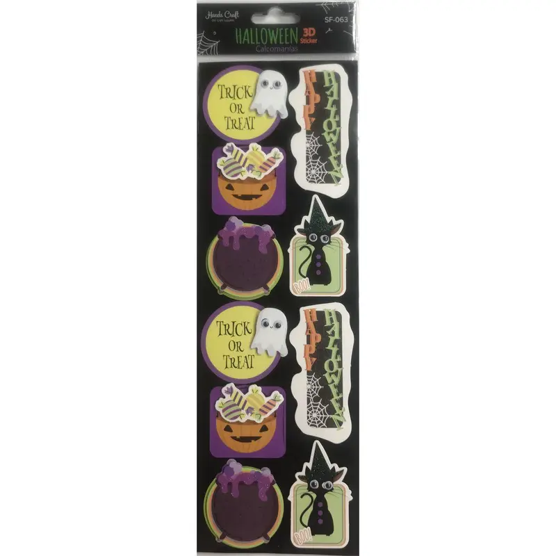 HALLOWEEN 3D STICKER 10 PC