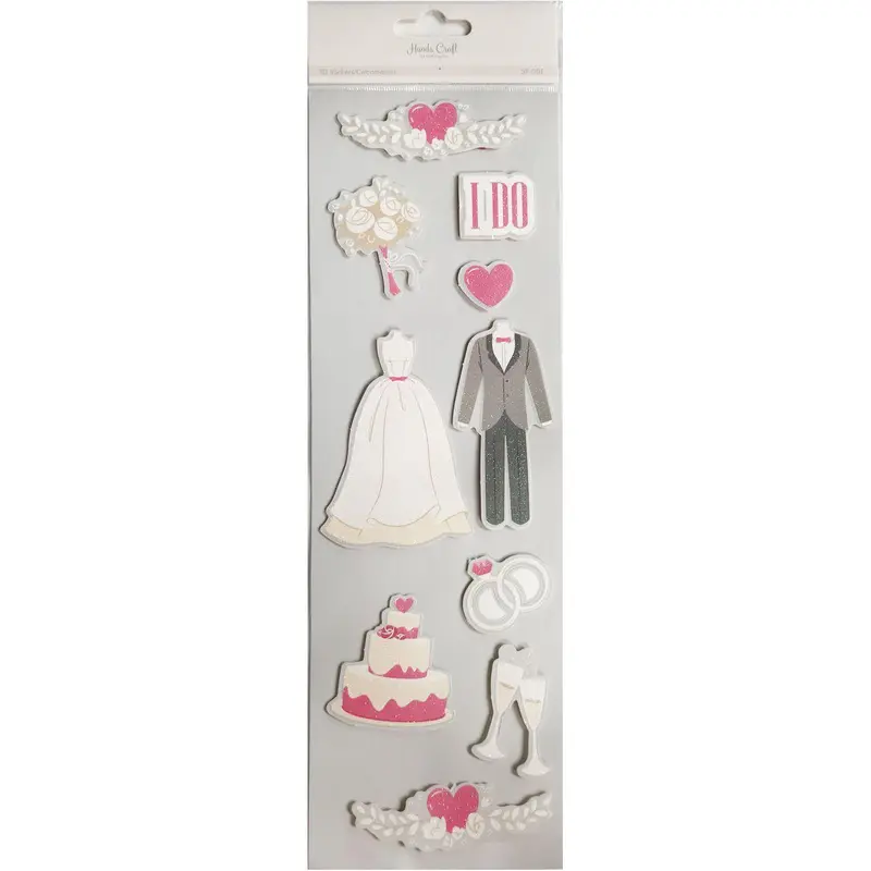 I DO WEDDING 3D STICKER 10 PC