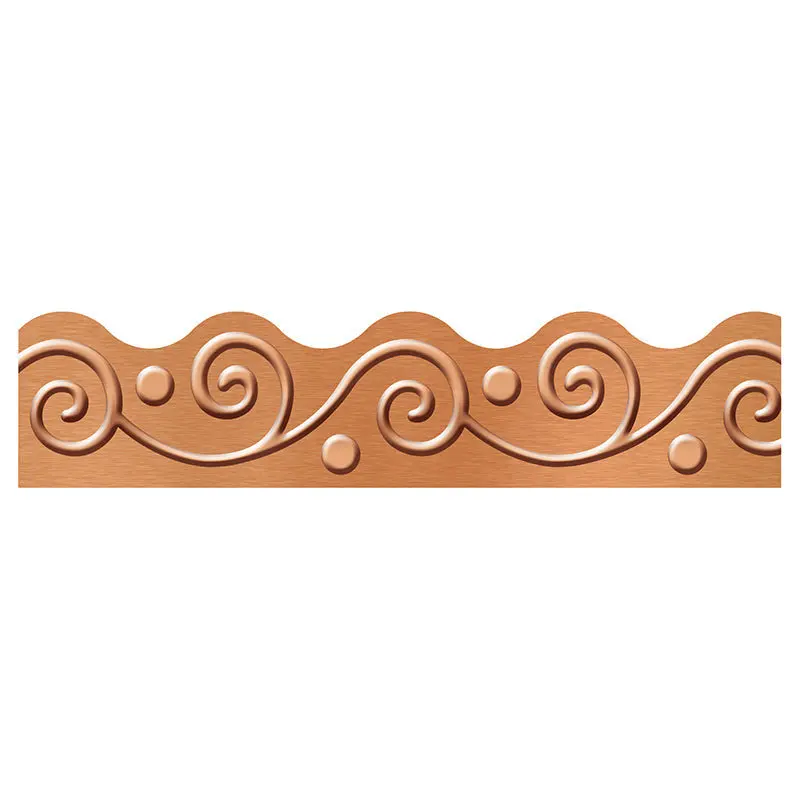 I LOVE METAL COPPER SCROLLS BORDER