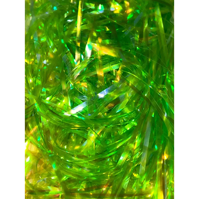IRIDESCENT HOLOGRAPHIC GREEN SHRED FILLER